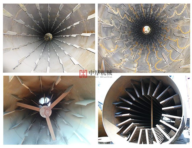 回轉(zhuǎn)烘干機內(nèi)部結(jié)構(gòu)圖